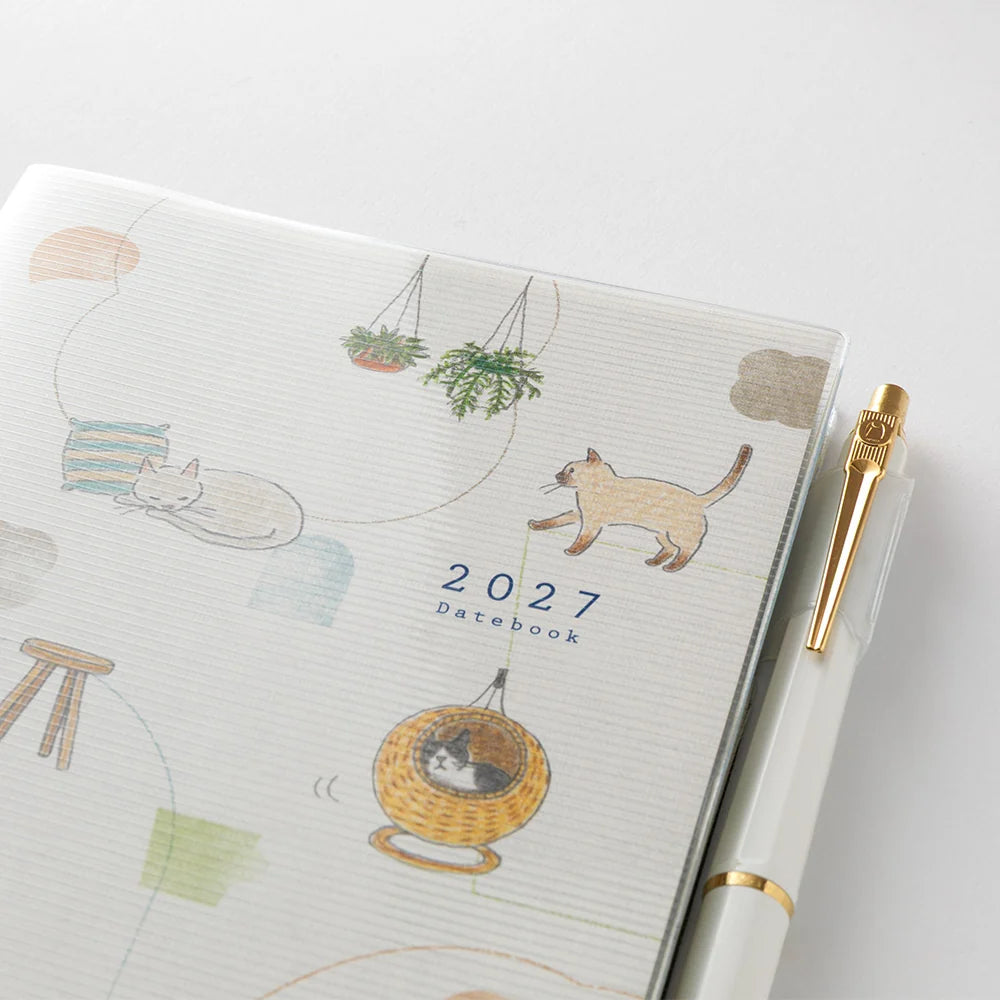 Midori 2027 B6 Pocket Diary - Cat