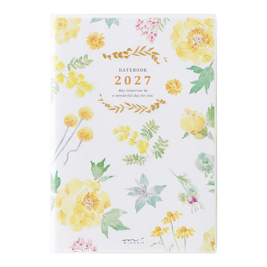 Midori 2027 B6 Pocket Diary - Flower