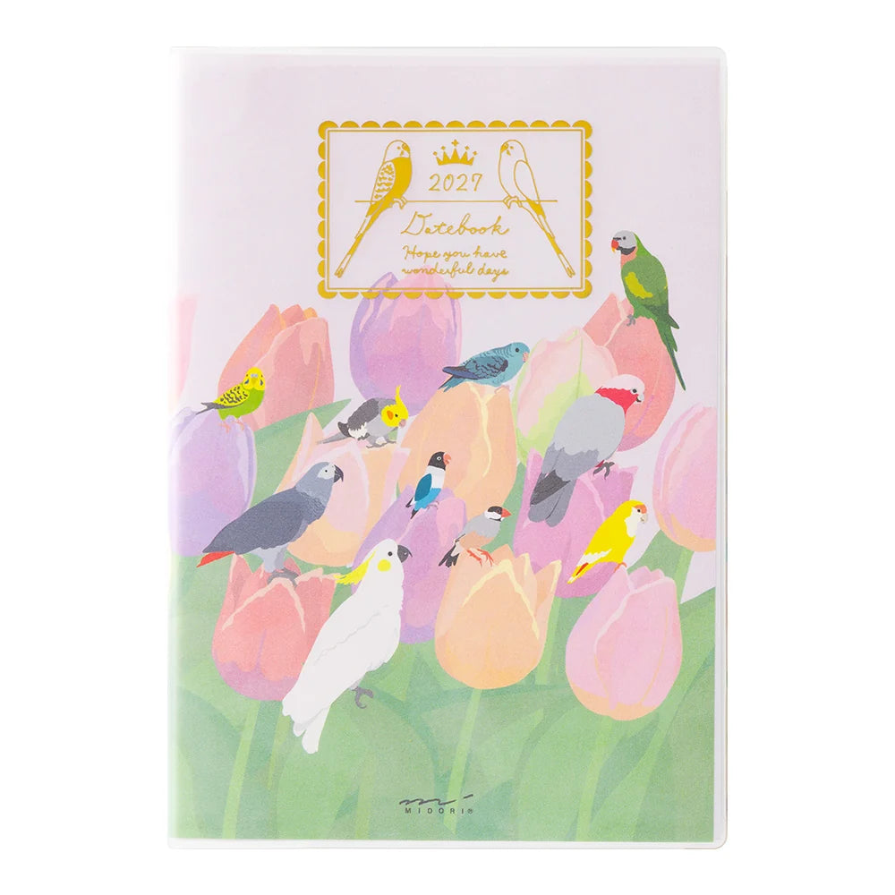 Midori 2027 B6 Pocket Diary - Bird