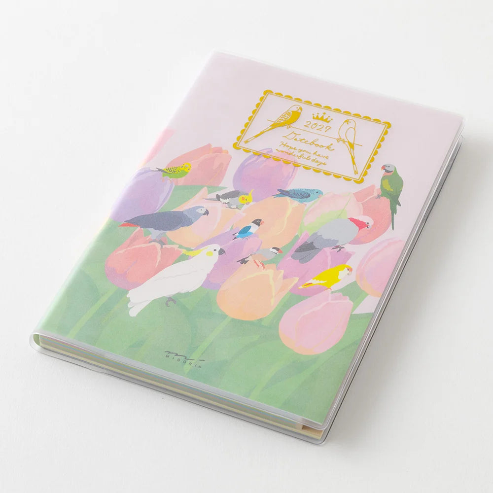 Midori 2027 B6 Pocket Diary - Bird