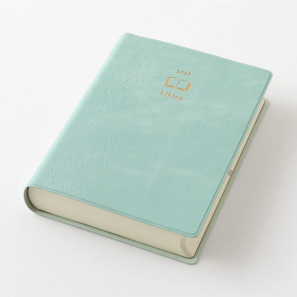 Midori 2027 A6 Hibino Diary - Blue Green