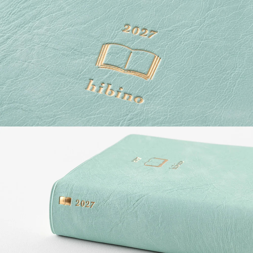Midori 2027 A6 Hibino Diary - Blue Green