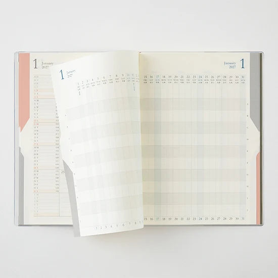 Midori 2027 B6 Double Schedule Diary - Yellow Ochre: Progress