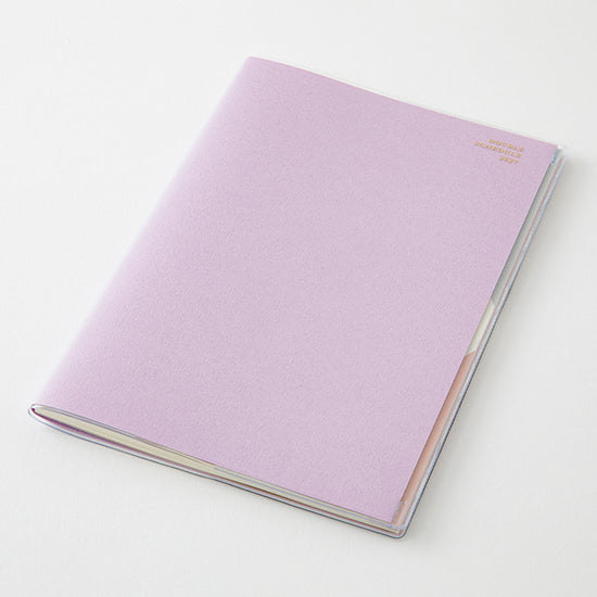 Midori 2027 B6 Double Schedule Diary - Light Purple: Money