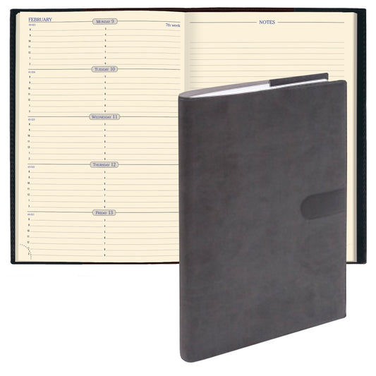 Quo Vadis 2026 Space 24 Weekly Planner with Notes - Texas Black