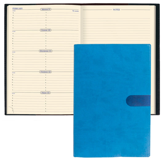 Quo Vadis 2026 Space 24 Weekly Planner with Notes - Texas Blue