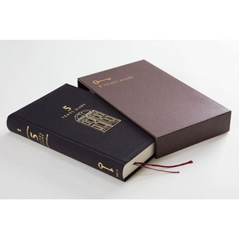 Midori Diary 5 Years Gate Black