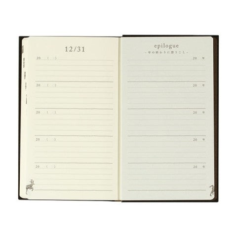 Midori Diary 5 Years Gate Black