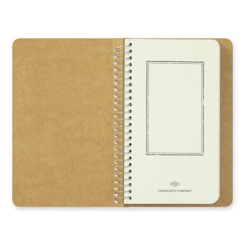 Traveler's Company Spiral Ring Notebook - Blank MD Paper White (A6 Slim)