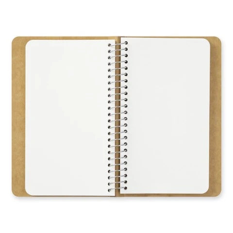 Traveler's Company Spiral Ring Notebook - Blank MD Paper White (A6 Slim)