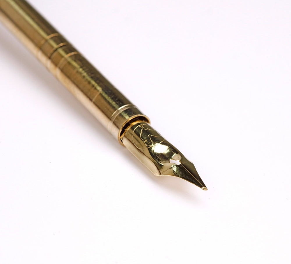 J. Herbin Goose Quill Fountain Pen with Steel Nib - Navy