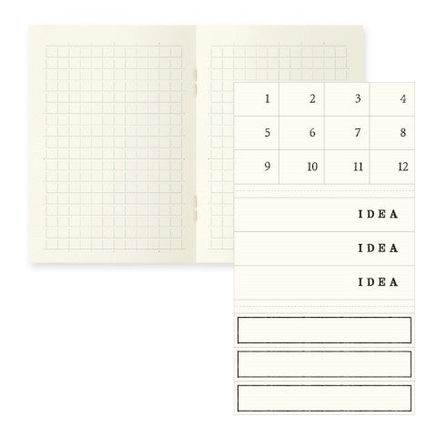 MD Notebook A7 3 PCS Pack Grid
