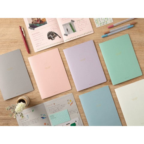 Midori Soft Color A5 Dotted Notebook - Pink