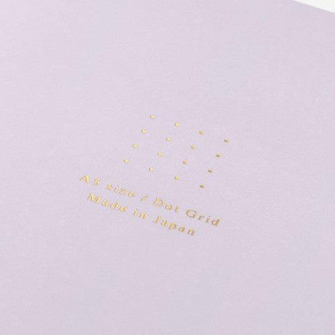 Midori Soft Color A5 Dotted Notebook - Purple