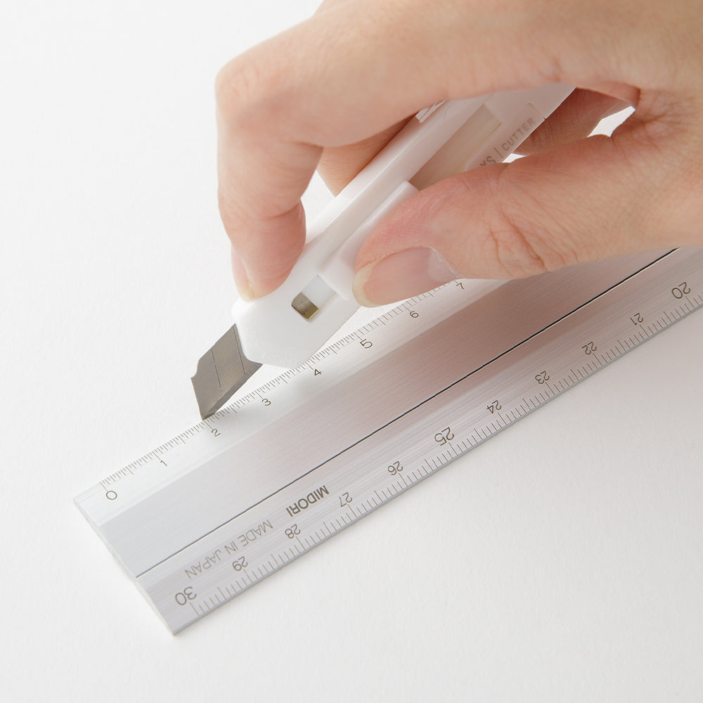 Midori Aluminum Multi Ruler 30cm - Silver