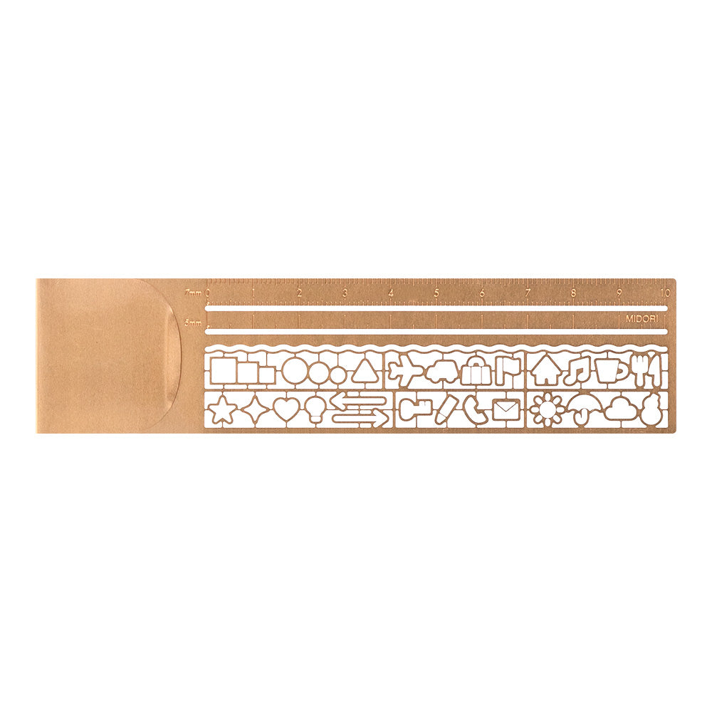 Midori Clip Ruler - Copper