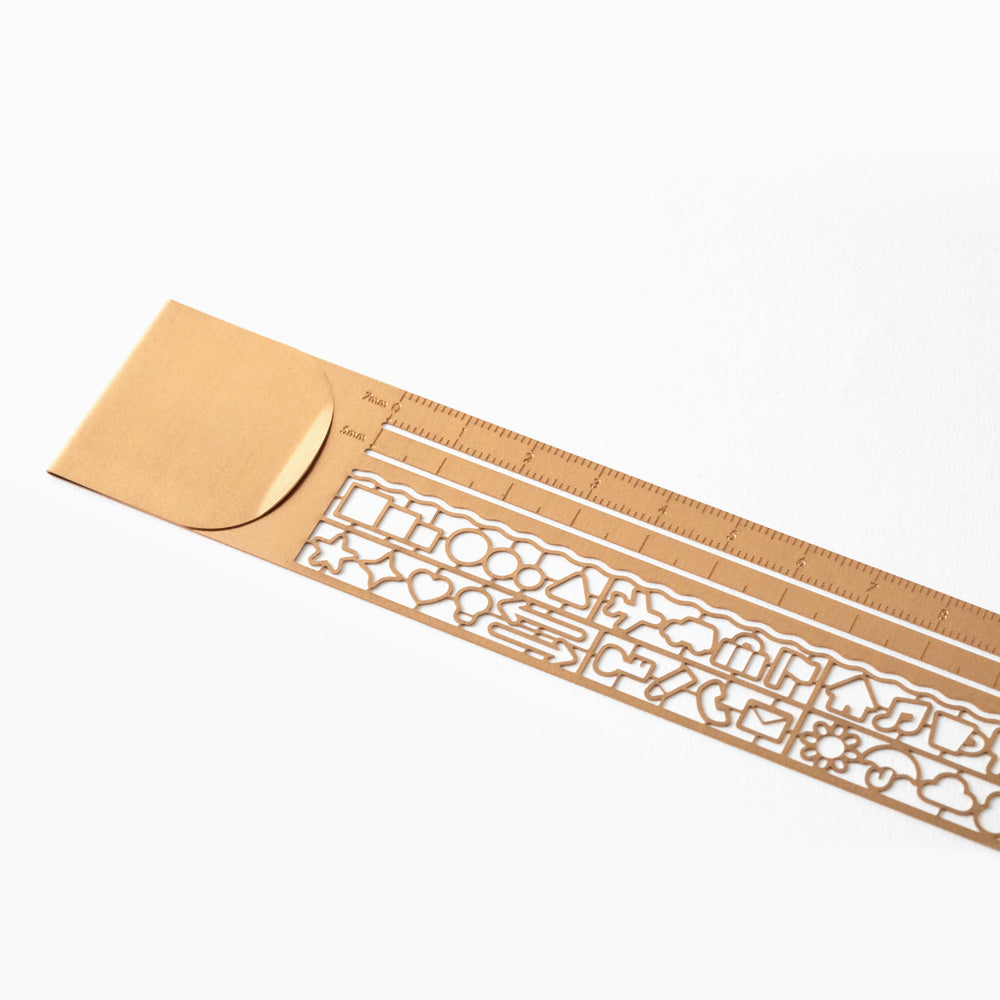 Midori Clip Ruler - Copper