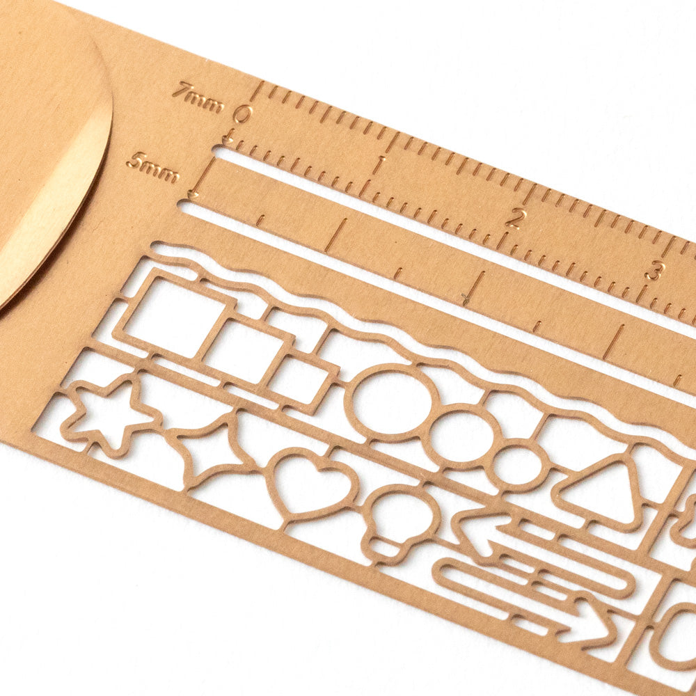 Midori Clip Ruler - Copper