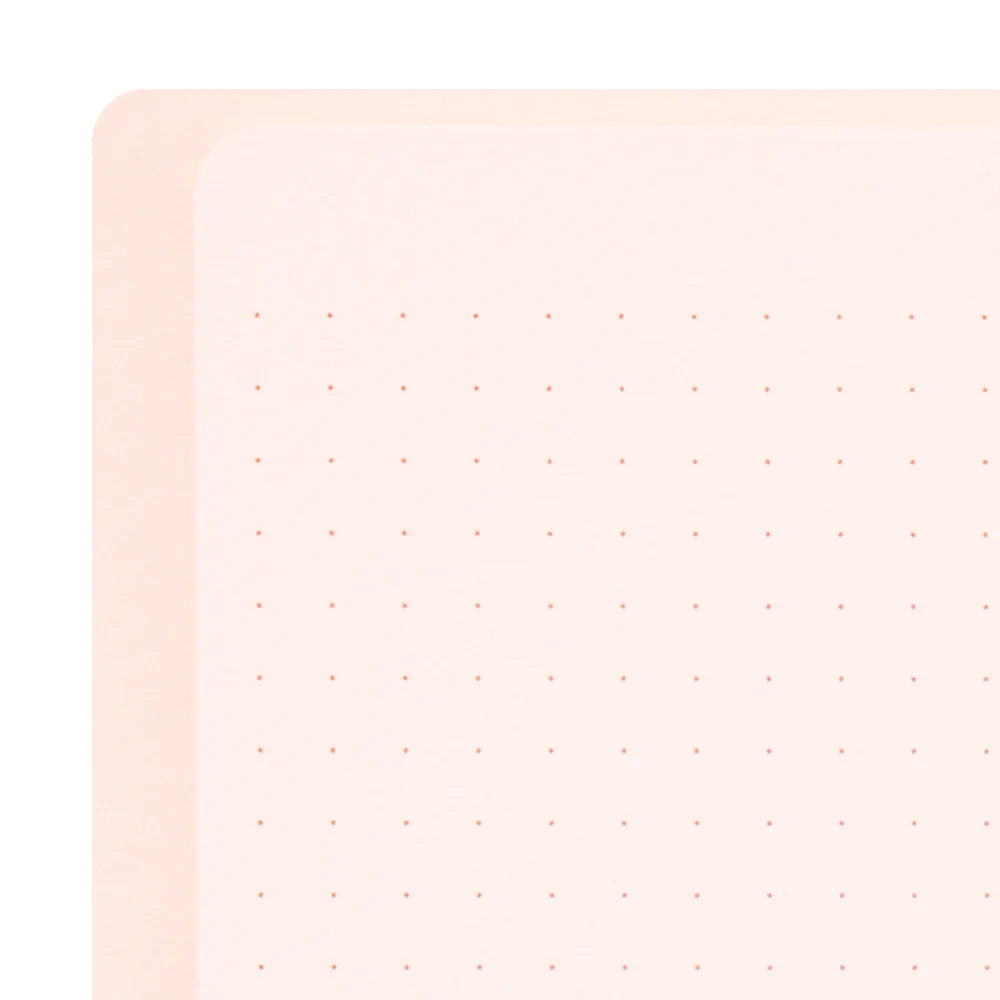 Midori Soft Color A5 Dotted Ring Notebook - Pink