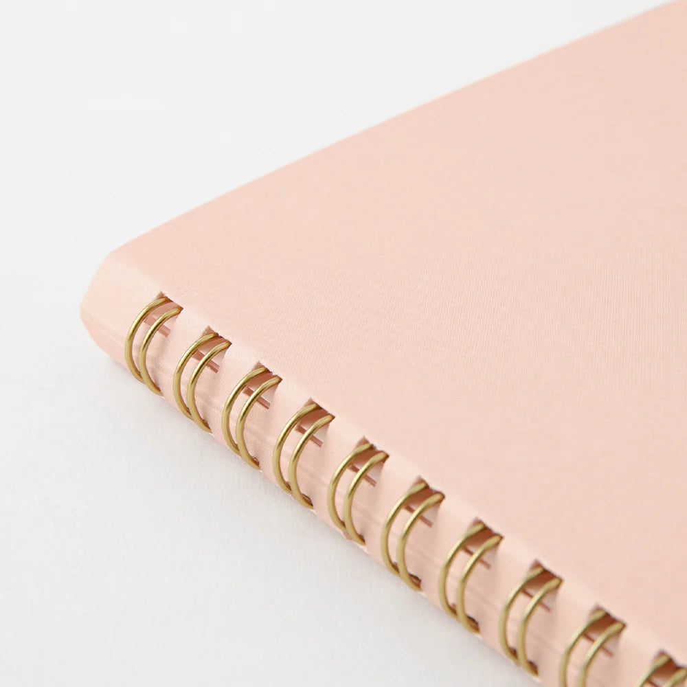 Midori Soft Color A5 Dotted Ring Notebook - Pink