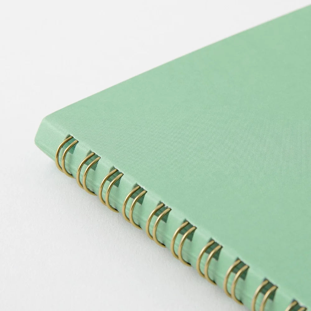 Midori Soft Color A5 Dotted Ring Notebook - Green