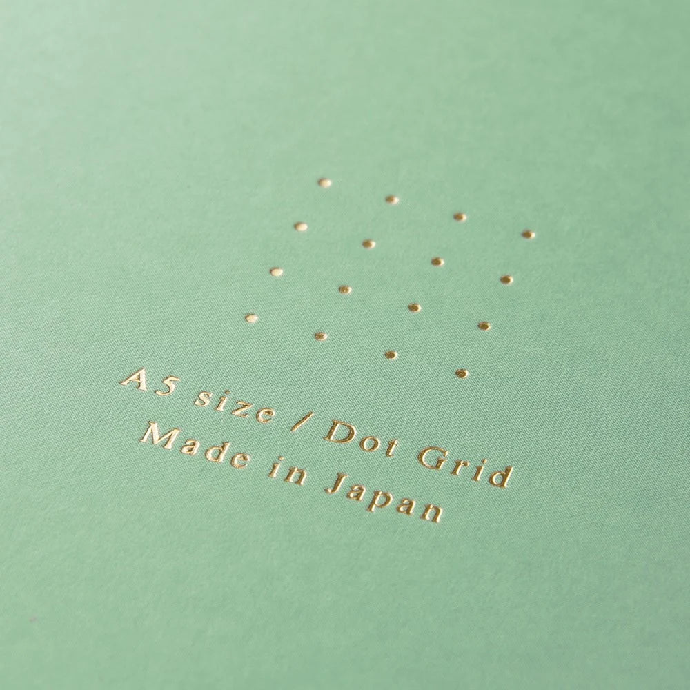 Midori Soft Color A5 Dotted Ring Notebook - Green