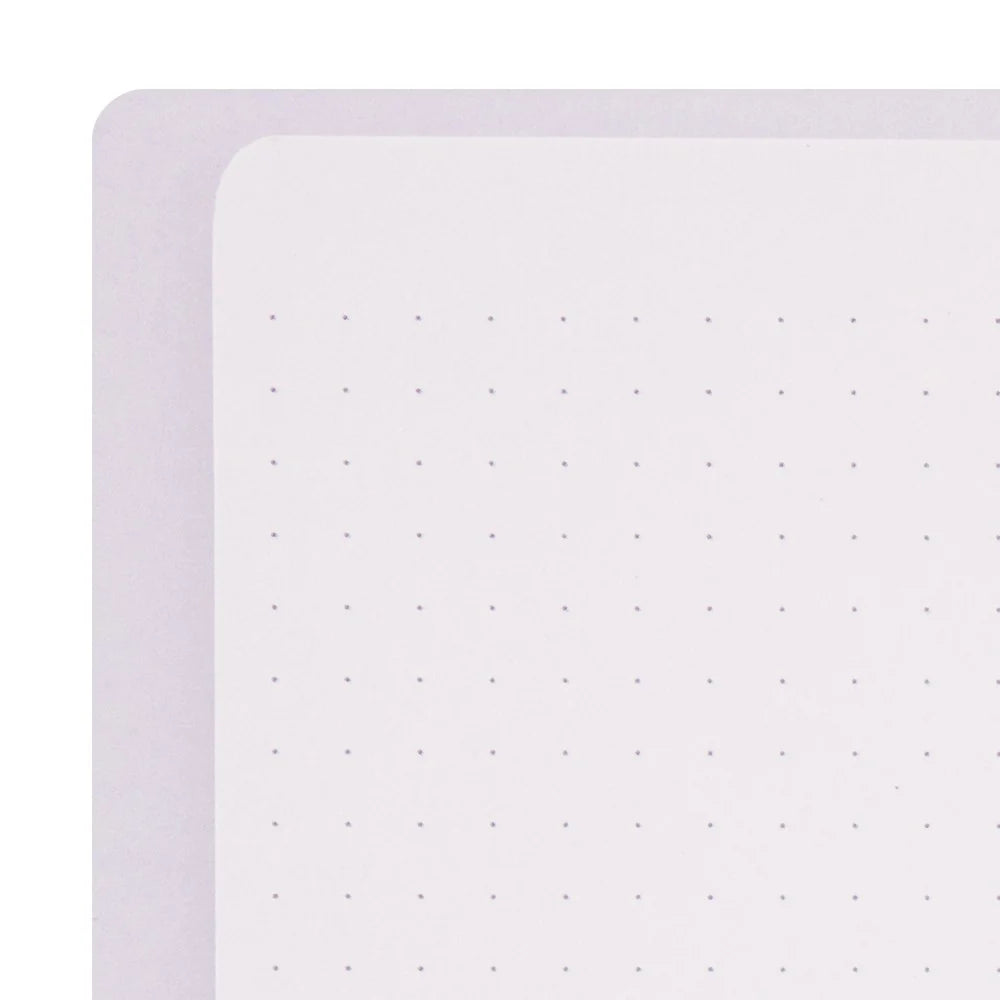 Midori Soft Color A5 Dotted Ring Notebook - Purple
