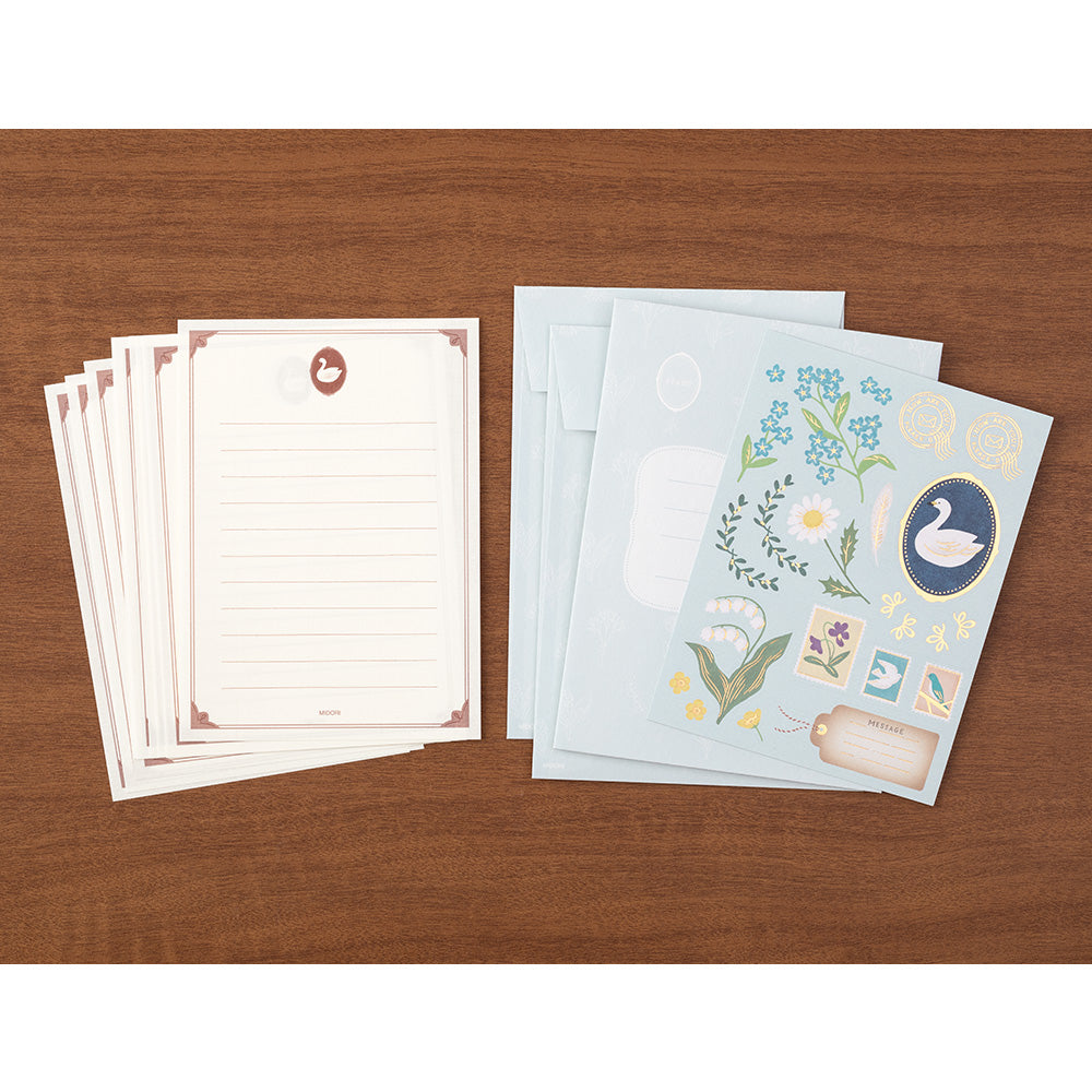 Midori Letter Set Collage - Bird Pattern