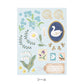 Midori Letter Set Collage - Bird Pattern
