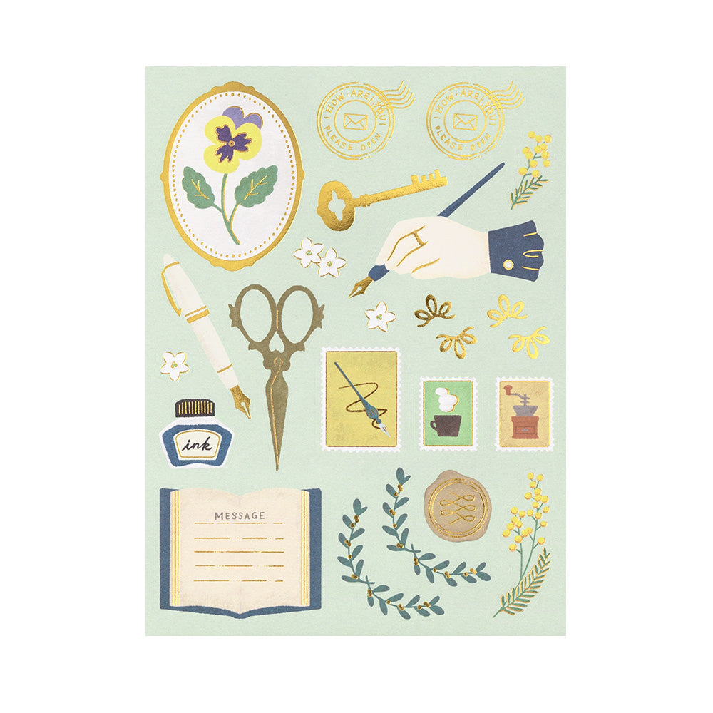 Midori Letter Set Collage - Stationery Pattern