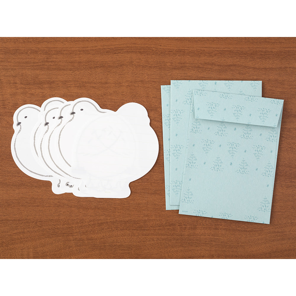 Midori Letter Set Die-Cut Animal - Grouse