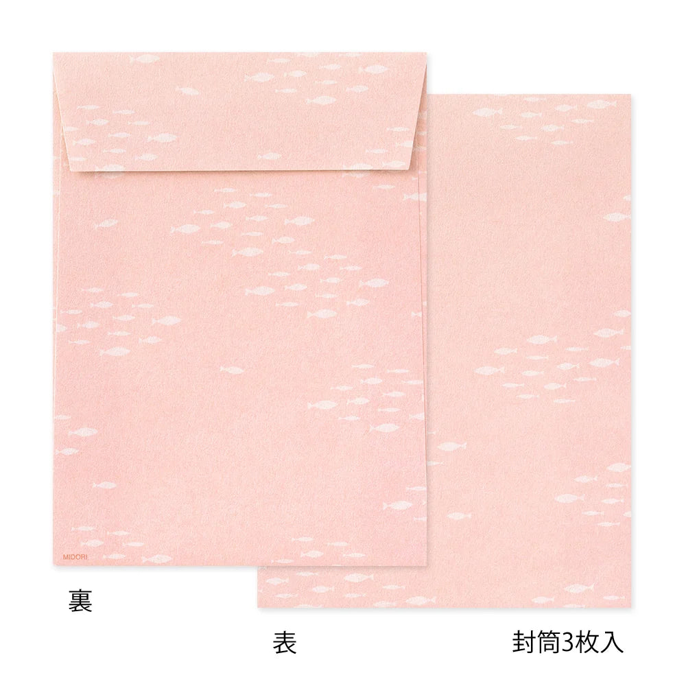 Midori Letter Set Die-Cut Animal - Otter