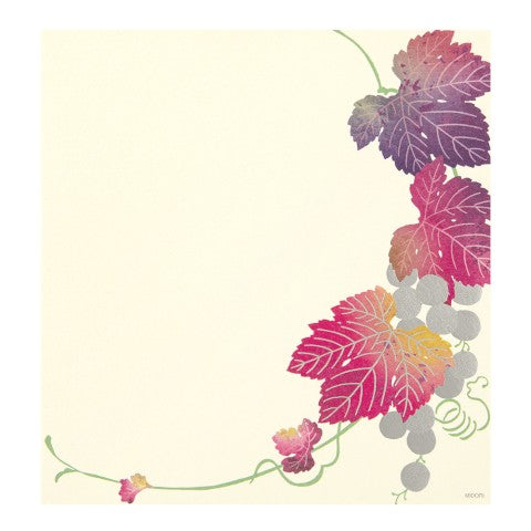 Midori Foil-Stamping Letter Pad - Grape