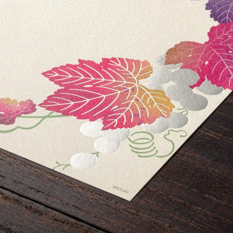 Midori Foil-Stamping Letter Pad - Grape