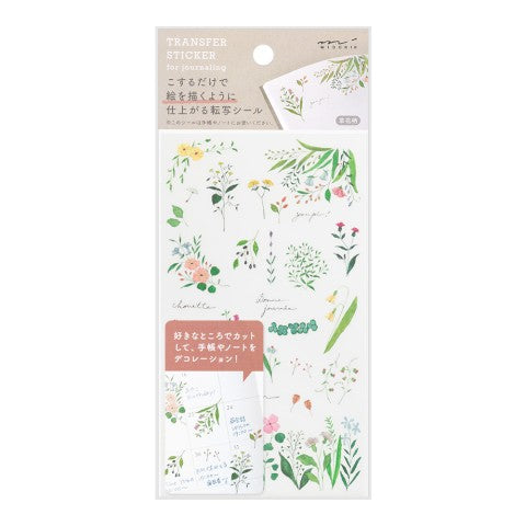 Midori Transfer Stickers - Flowering Plants