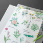 Midori Transfer Stickers - Flowering Plants