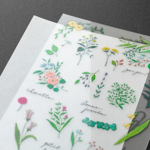 Midori Transfer Stickers - Flowering Plants