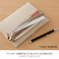 Midori Book Band Pen Case for B6-A5 Notebooks - Clear Sepia