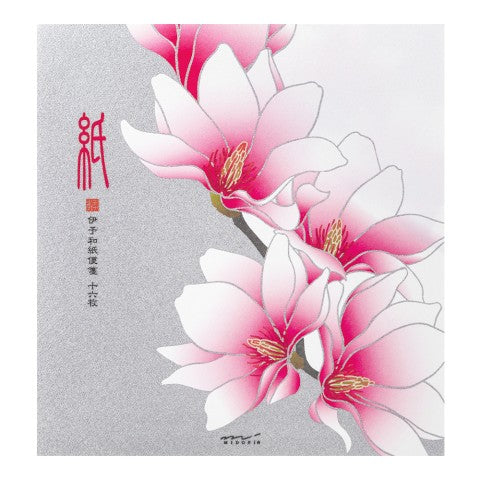 Midori Silk-Printing Letter Pad - Magnolia Pink