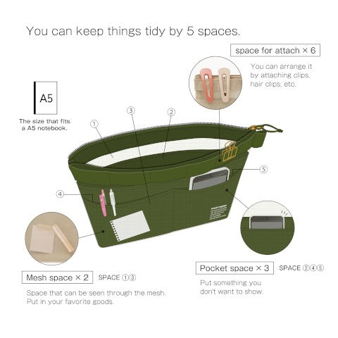 Kleid Mesh Carry Pouch - Olive