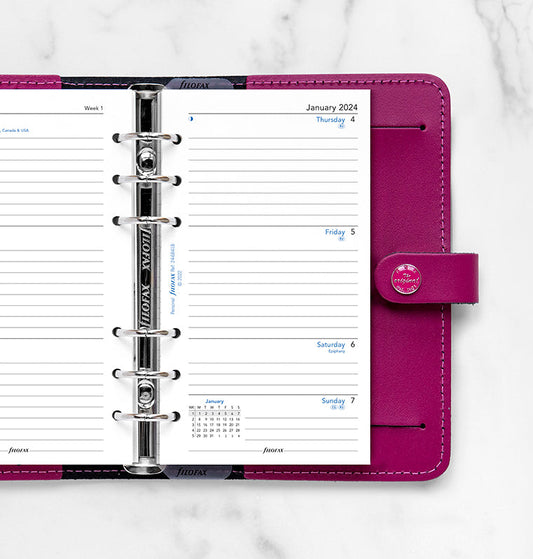 Filofax 2024 Personal Week on Two Pages Lined Planner