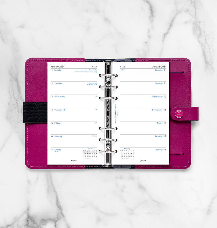 Filofax 2024 Personal Week on One Page Planner
