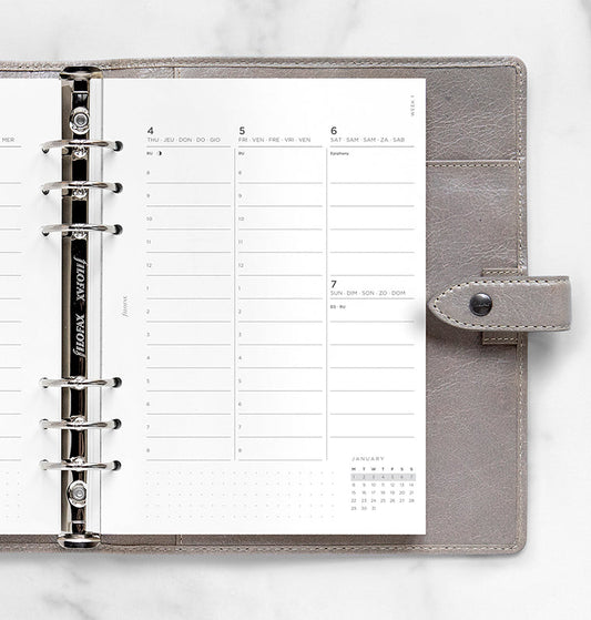 Filofax 2024 A5 Week on Two Pages - Vertical Diary