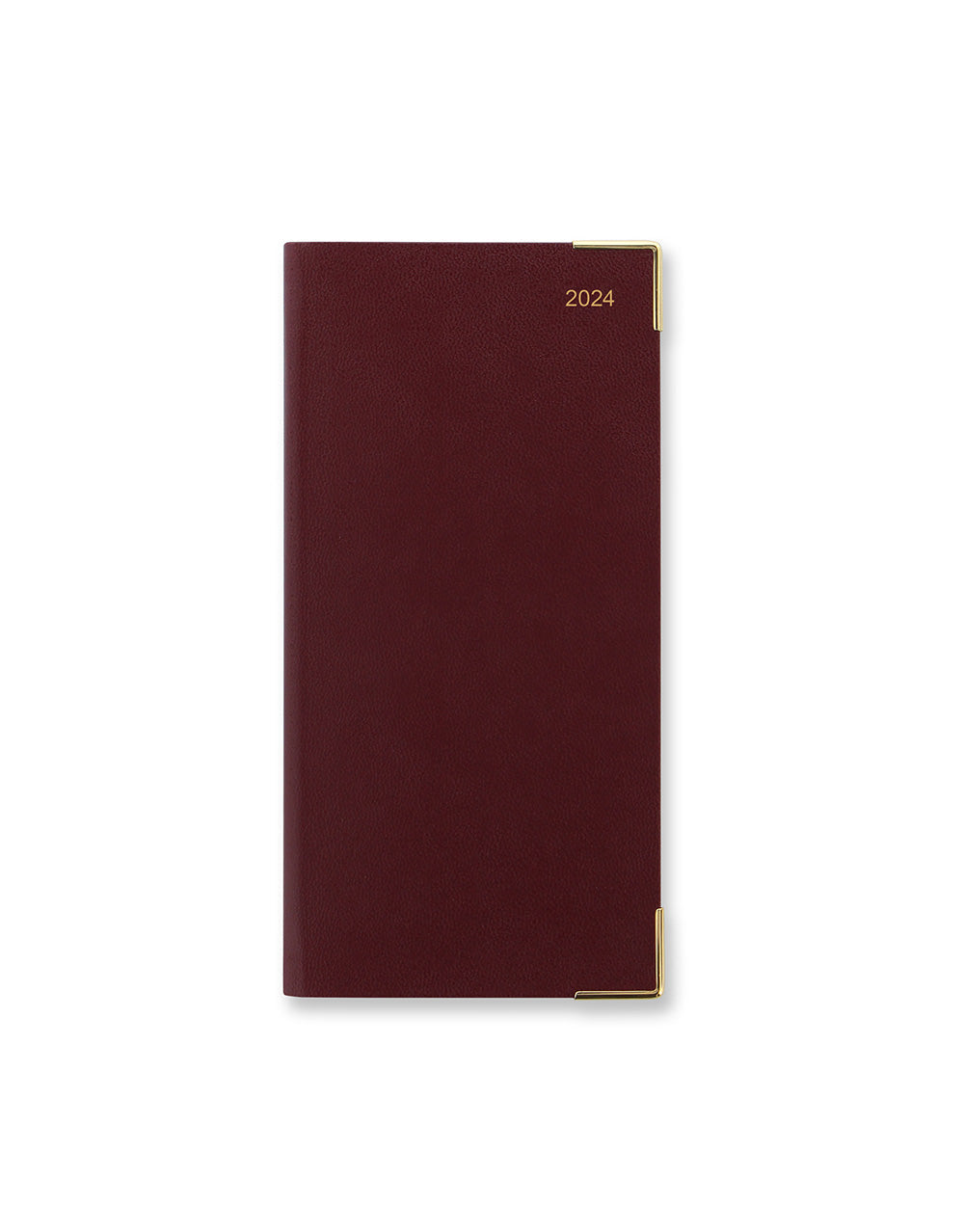 Letts of London 2024 Classic Slim Landscape Week to View Planner - Burgundy