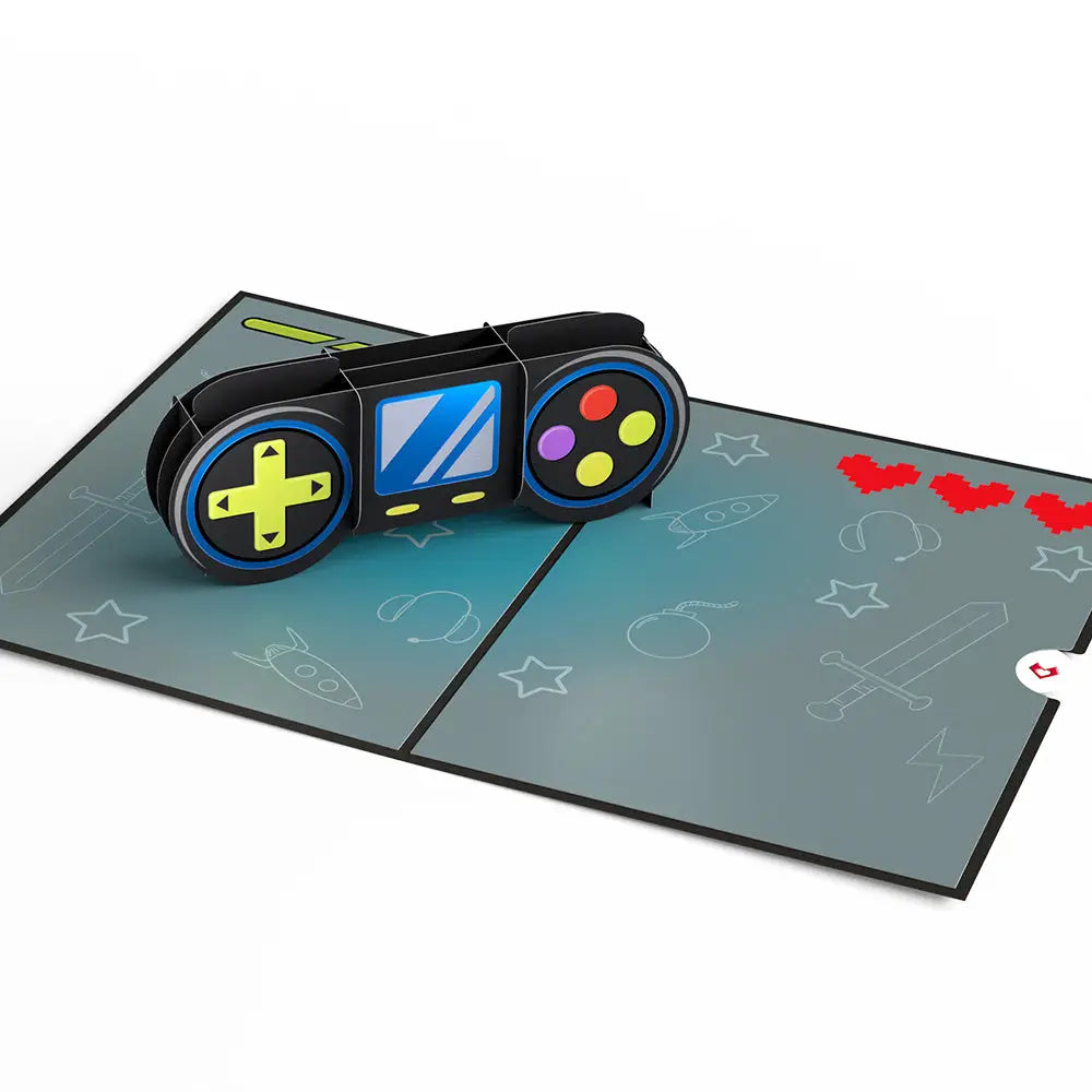 Lovepop Pop-Up Card - Video Gamer