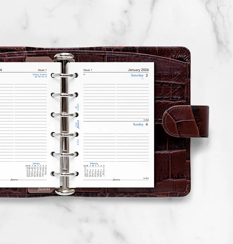 Filofax 2026 Pocket Day on a Page Planner