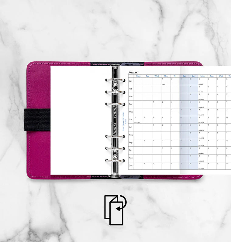 Filofax 2026 Personal Horizontal Year Planner
