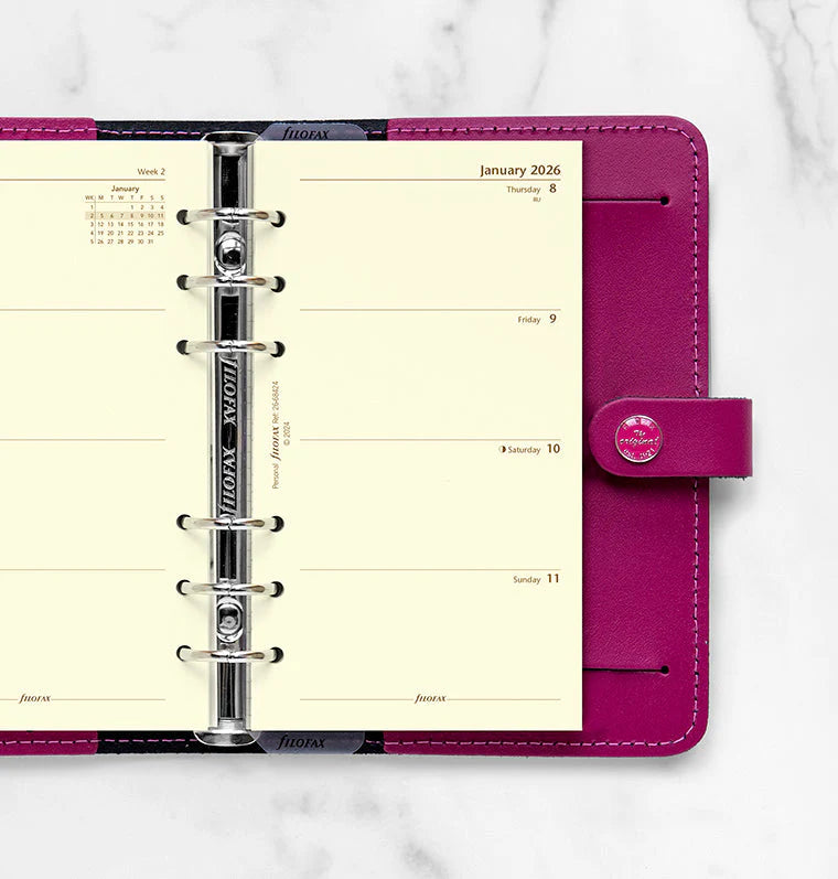 Filofax 2026 Week to View Planner - English - Cream