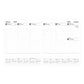 Letts of London 2026 Classic Week to View Desk Planner - Blue with Gold Corners