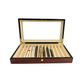 Lacquered 12 Pen Box - Brown